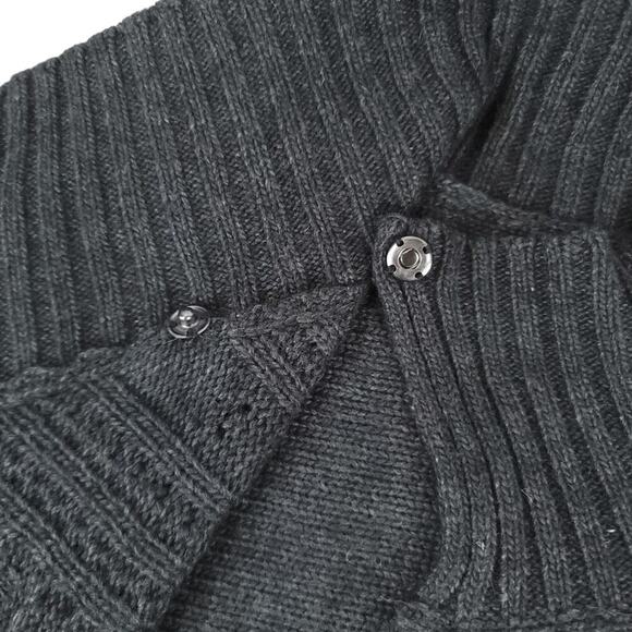 Fenn Wright Mason Sweater Wool Angora Rabbit Hair Blend Shrug Poncho Cardigan - Picture 8 of 11